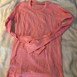 Pink Lulu lemon long sleeve